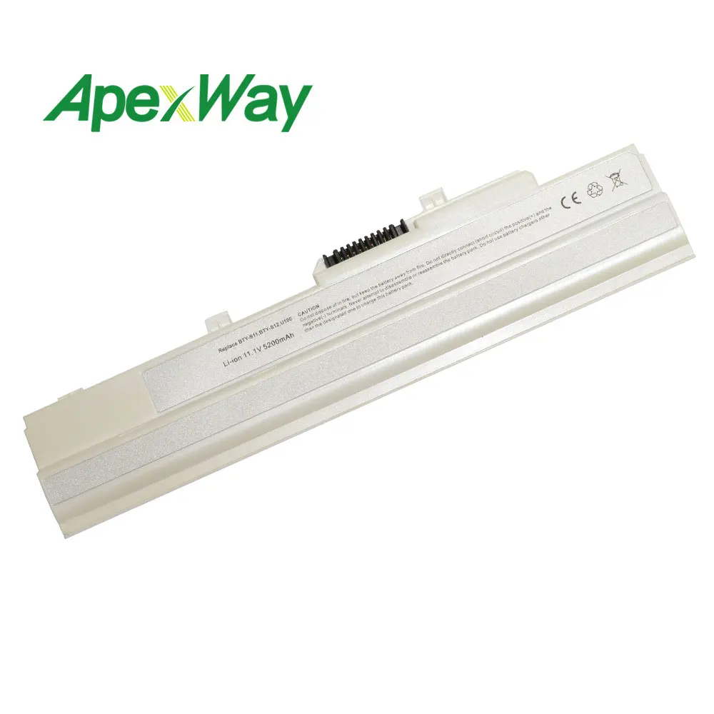 ApexWay 11 1 В 4400 мАч ноутбука аккумулятор для MSI 14L MS6837D1 3715A 4211 4212 6317A RTL8187SE BTY S11 S12 TX2