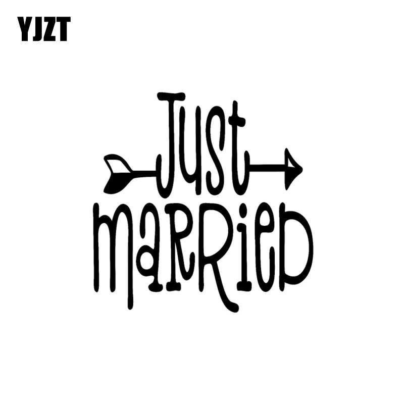 YJZT 14.1CM*14.1CM Just Married Arrow Vinyl Decal Funny Car Sticker Black Silver C10-02276
YJZT 14.1CM*14.1CM Just Married Arrow Vinyl Decal Funny Car Sticker Black Silver C10-02276