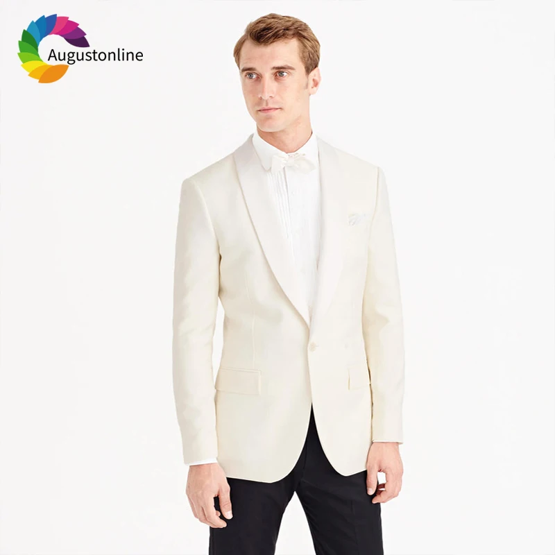 Ivory Wedding Suits Groom Wear Slim Fit Men Suits Tuxedos Terno 2Pieces (Jacket+Pants) Groomsman Bridegroom Blazer Costume Homme
Ivory Wedding Suits Groom Wear Slim Fit Men Suits Tuxedos Terno 2Pieces (Jacket+Pants) Groomsman Bridegroom Blazer Costume Homme