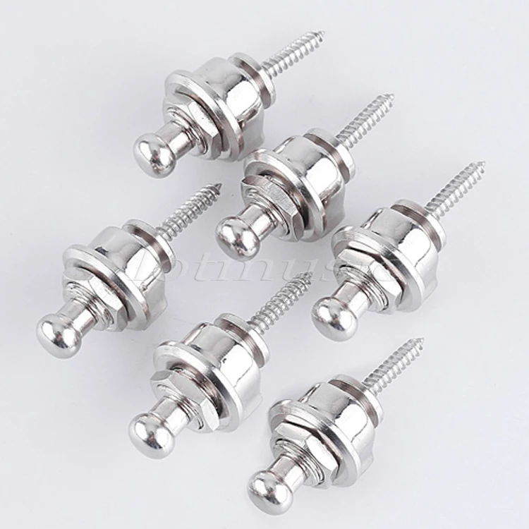 6Pcs New Chrome Round Head Strap Lock Straplock Button for all Acoustic Electric Bass Guitar Strap
6Pcs New Chrome Round Head Strap Lock Straplock Button for all Acoustic Electric Bass Guitar Strap