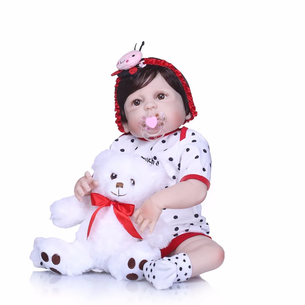 22 "полное тело силикона Reborn куклы мальчик и девочка Кукла Reborn Младенцы черные волосы магнитные рот ванна куклы Детский подарок Bonecas
22 "полное тело силикона Reborn куклы мальчик и девочка Кукла Reborn Младенцы черные волосы магнитные рот ванна куклы Детский подарок Bonecas