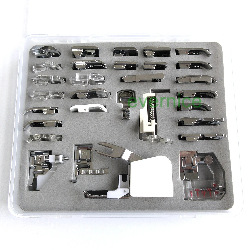 30 Pcs Even Feed Feet Plastic Box For Brother 100 10442 10443 Pe200 Pe300S Pe400D
30 Pcs Even Feed Feet Plastic Box For Brother 100 10442 10443 Pe200 Pe300S Pe400D