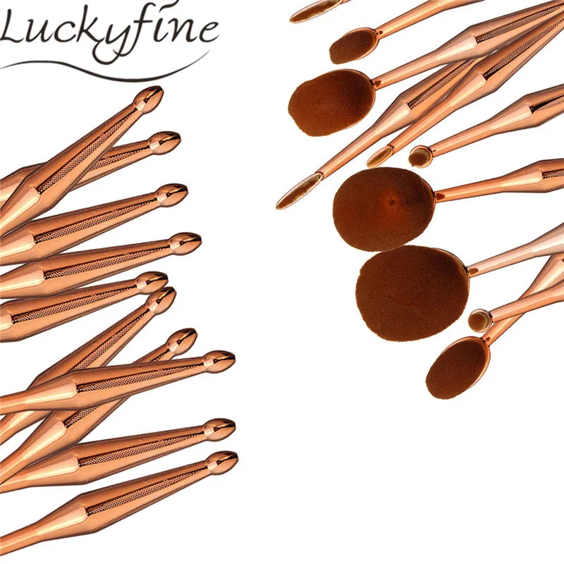 10pcs Pro Oval Makeup Brushes Set Tools Make-up Toiletry CosmeticToothbrush Foundation Brush For Make Up Pinceaux Maquillage
10pcs Pro Oval Makeup Brushes Set Tools Make-up Toiletry CosmeticToothbrush Foundation Brush For Make Up Pinceaux Maquillage