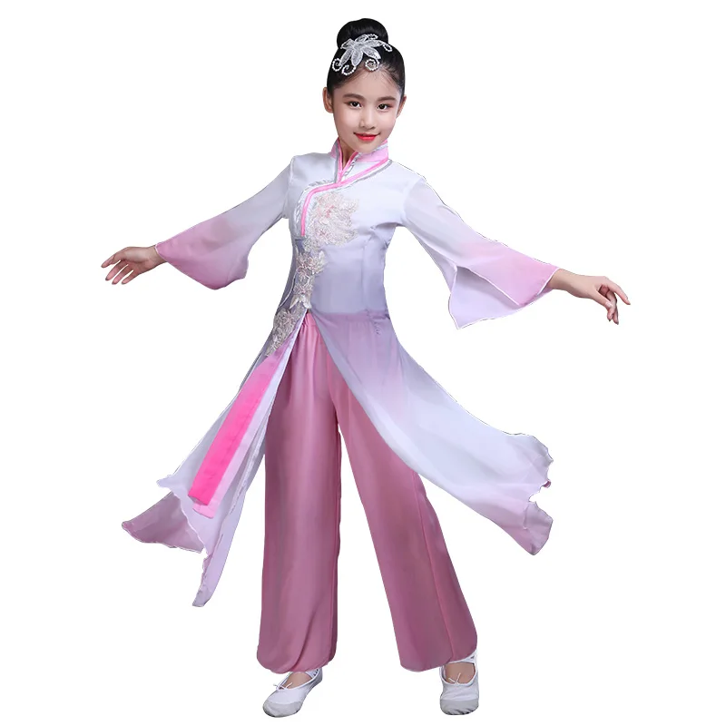 Женский китайский костюм hanfu для народного танца, танцевальный костюм для девочек, Детский костюм в стиле древнего китайского народного пла...
Женский китайский костюм hanfu для народного танца, танцевальный костюм для девочек, Детский костюм в стиле древнего китайского народного пла...