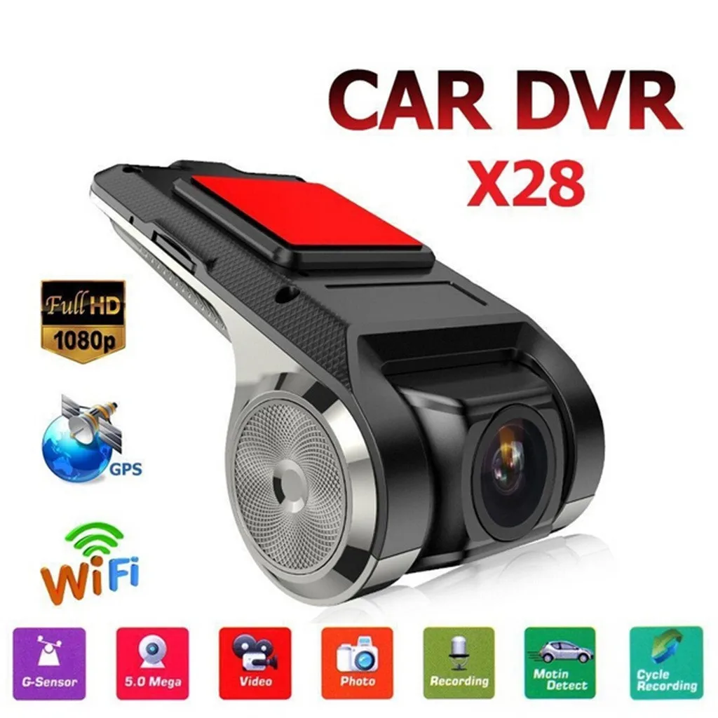 USPS X28 Видеорегистраторы для автомобилей Камера 1080P FHD Объектив WiFi ADAS встроенный