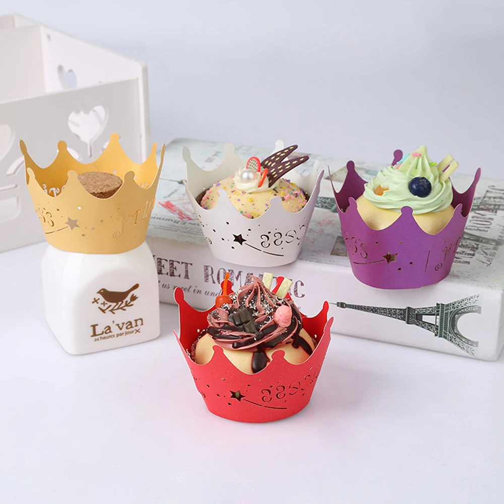 100pcs Princess Crown Paper Vine Lace Cup Cake Wrappers Party Birthday Decoration Baby Shower First Birthday Cake Decoration
100pcs Princess Crown Paper Vine Lace Cup Cake Wrappers Party Birthday Decoration Baby Shower First Birthday Cake Decoration