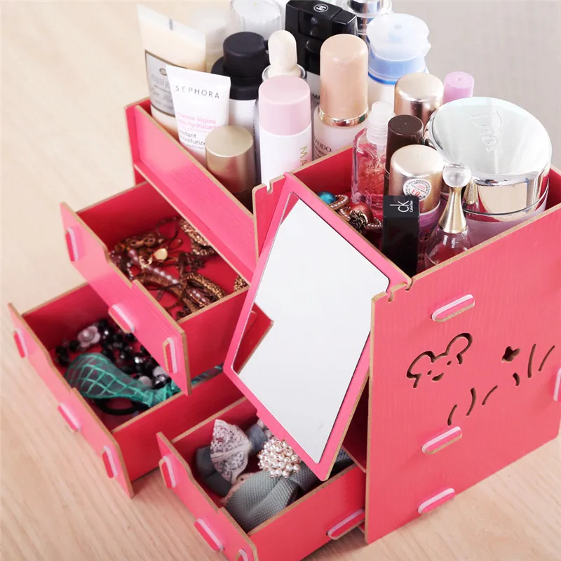 Decorative Cosmetic Wooden Stationery Box Jewelry Container Makeup Organizer Case Handmade DIY Assembly Organizer Wood Box
Decorative Cosmetic Wooden Stationery Box Jewelry Container Makeup Organizer Case Handmade DIY Assembly Organizer Wood Box