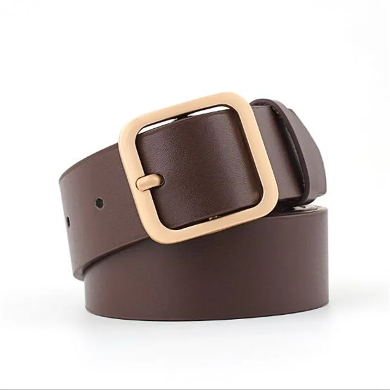 New Wide Leather Waistbands Strap Belt high quality Women Gold Square Pin Metal Buckle belts Girdles Cinto Woman Belts for Jeans
New Wide Leather Waistbands Strap Belt high quality Women Gold Square Pin Metal Buckle belts Girdles Cinto Woman Belts for Jeans