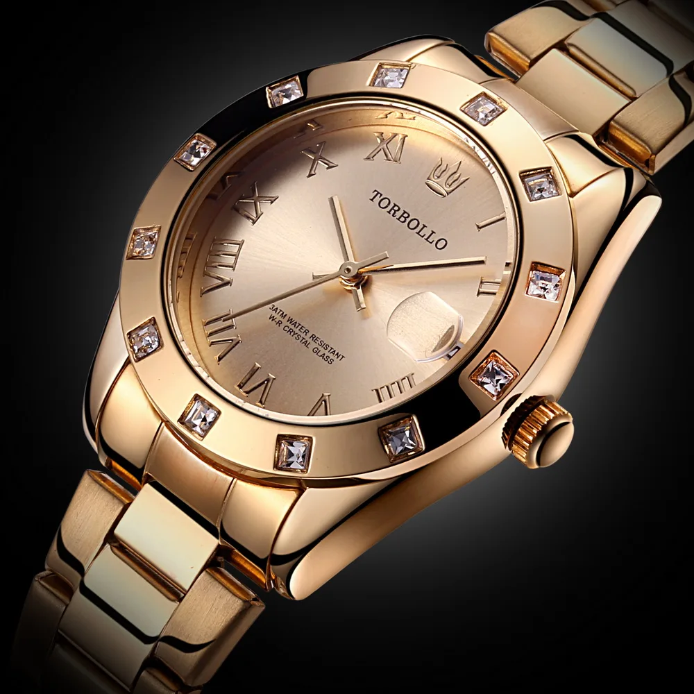 2019 New Fashion Women's Watches Gold Stainless Steel Waterproof Quartz Watch Female Wrist watches Relogio Feminino zegarek dams |