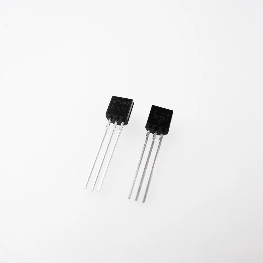 BC547 + BC557 Каждый 50 шт все 100 ⑤ пакет BC547B BC557B NPN PNP транзистор до 92 питания Триод