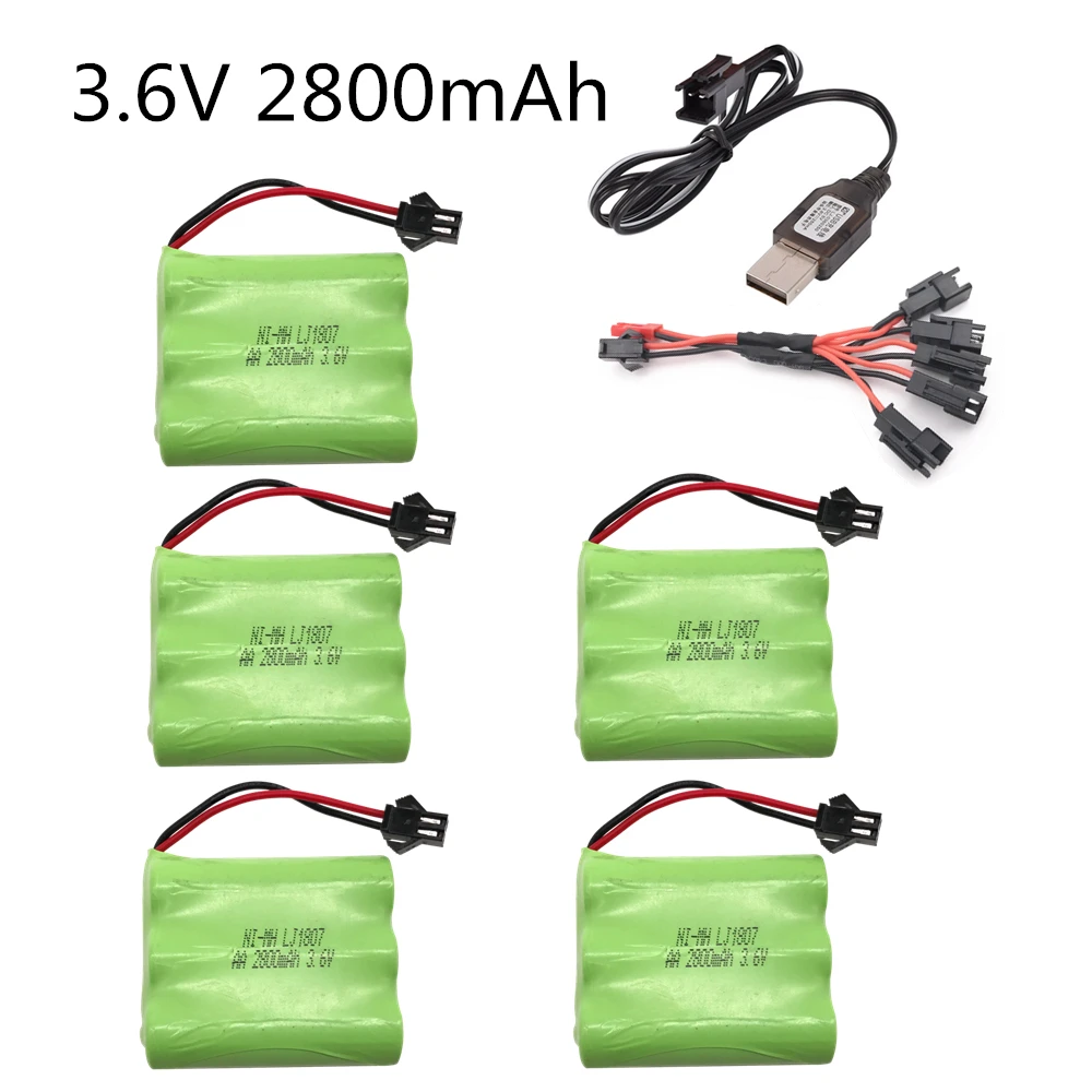 3.6v 2800mah Battery Ni-MH Battery AA NIMH 3.6v Battery Pack For RC Toy Car Boat Model RC Toy 3.6 V Battery
3.6v 2800mah Battery Ni-MH Battery AA NIMH 3.6v Battery Pack For RC Toy Car Boat Model RC Toy 3.6 V Battery