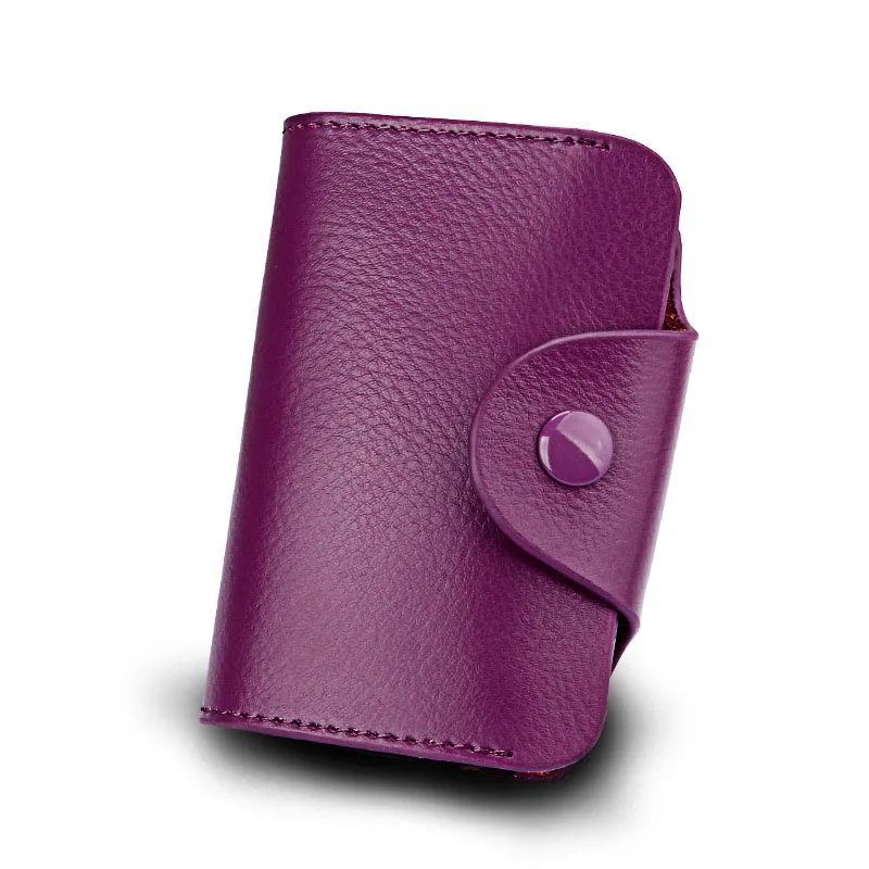 Genuine Leather Women Men Credit ID Card Holder Case Extendable Business Bank Cards Bag Small Wallet Coin Purse Carteira Mujer | Багаж и