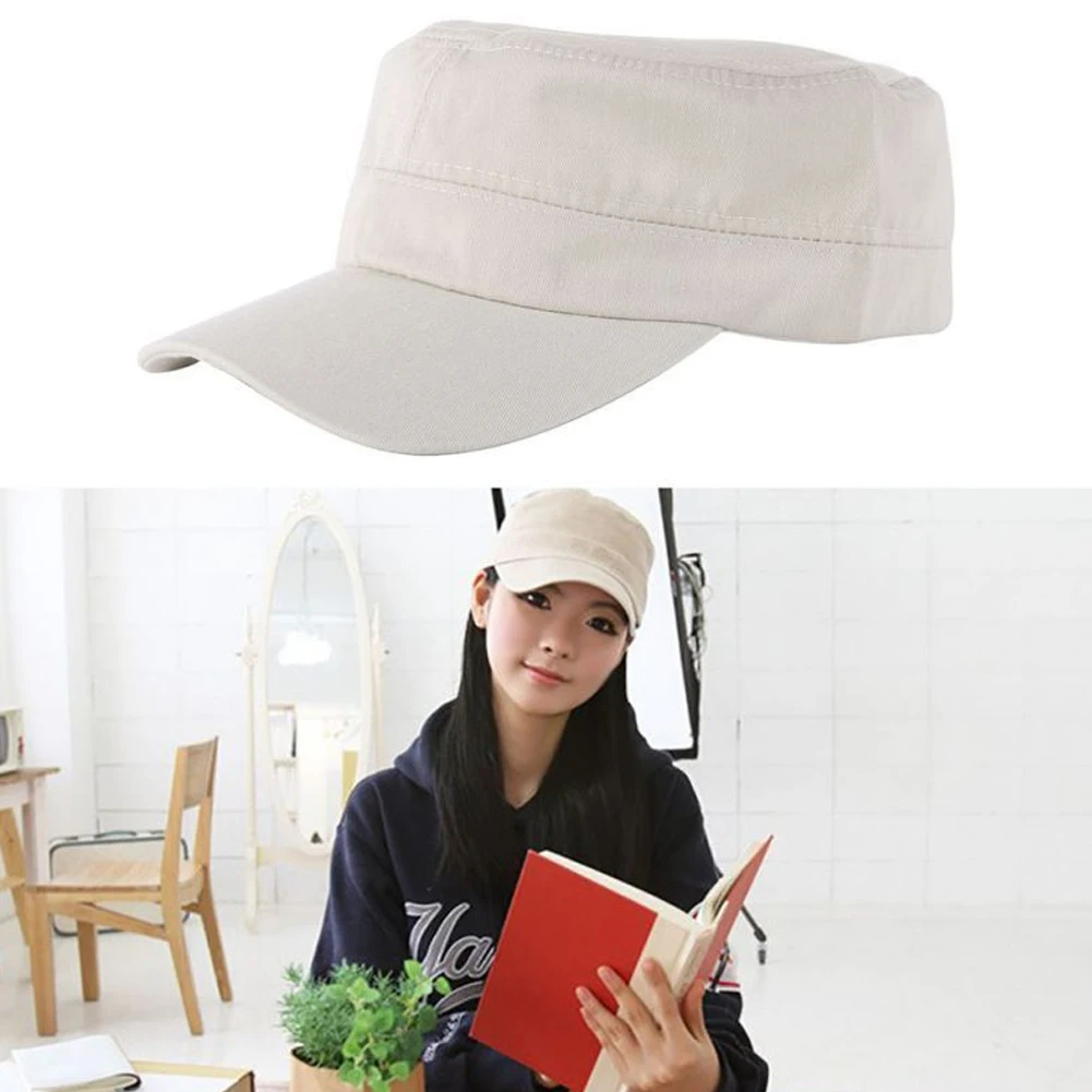 Fashion Mens Womens Army Cap Hat Sun Baseball Cadet Plain Cap Flat Top Hats Brim Visor Hat Cap Black / Navy Blue / Coffee
Fashion Mens Womens Army Cap Hat Sun Baseball Cadet Plain Cap Flat Top Hats Brim Visor Hat Cap Black / Navy Blue / Coffee