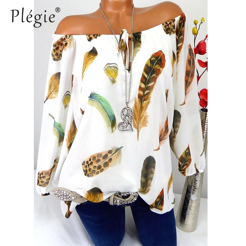 Plegie Womens Tops and Blouses 2018 New Arrival Big feather print Lace up Neck Shirtt Blouse 5XL Plus Size Summer Top For Women
Plegie Womens Tops and Blouses 2018 New Arrival Big feather print Lace up Neck Shirtt Blouse 5XL Plus Size Summer Top For Women