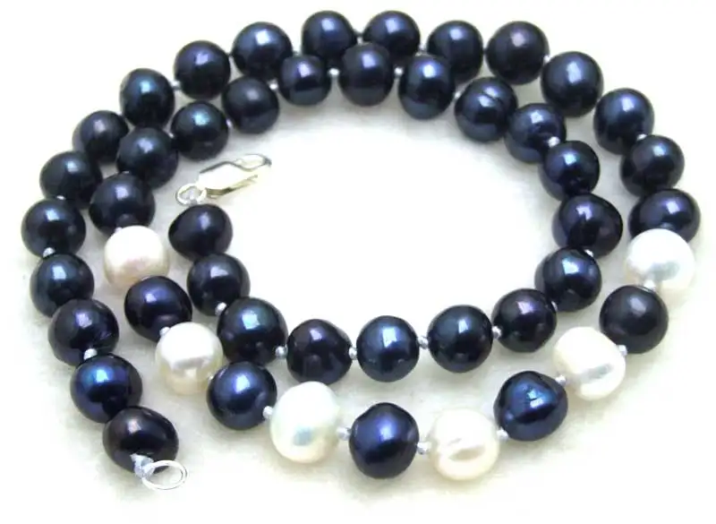 SALE 7-8mm Black Natural Freshwater Pearl with 6 pieces White PEARL 17" Necklace -5901 Wholesale/retail Free shipping
SALE 7-8mm Black Natural Freshwater Pearl with 6 pieces White PEARL 17" Necklace -5901 Wholesale/retail Free shipping