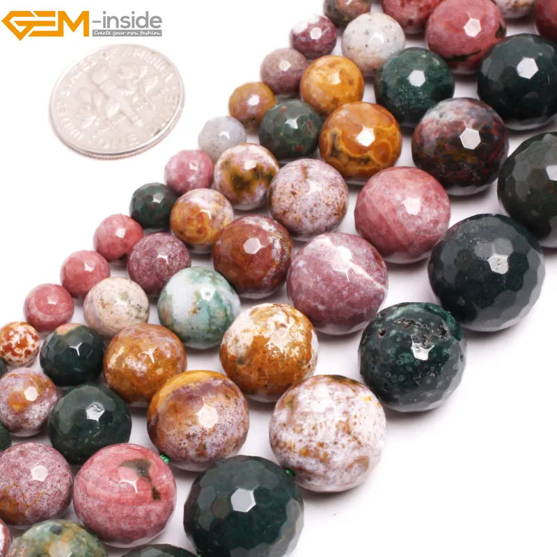Gem-inside 6-12mm Wholesale Natural Round Faceted Ocean Jaspers Beads For Jewelry Making Beads 15'' DIY Beads Jewellery Bracelet
Gem-inside 6-12mm Wholesale Natural Round Faceted Ocean Jaspers Beads For Jewelry Making Beads 15'' DIY Beads Jewellery Bracelet