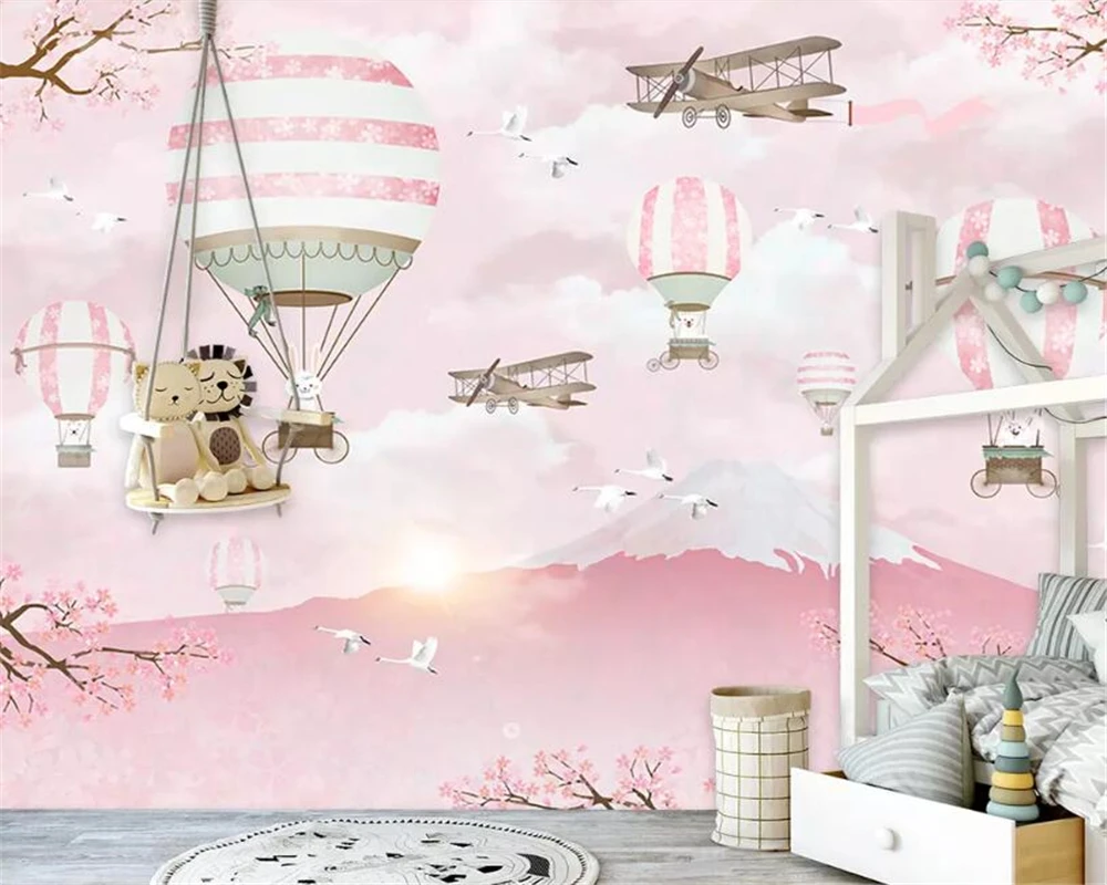 Custom 3D Wallpaper Modern Cartoon Hot Air Balloon aircraft Wallpaper Decoration Children Room Background 3d wallpaper
Custom 3D Wallpaper Modern Cartoon Hot Air Balloon aircraft Wallpaper Decoration Children Room Background 3d wallpaper