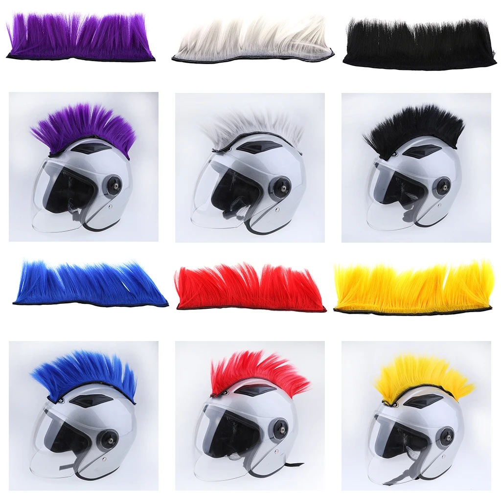 DIY Helmet Mohawk Hair Punk Hair For Motorcycle Ski Snowboard Helmets Cascos casques Motor Protective Gears
DIY Helmet Mohawk Hair Punk Hair For Motorcycle Ski Snowboard Helmets Cascos casques Motor Protective Gears