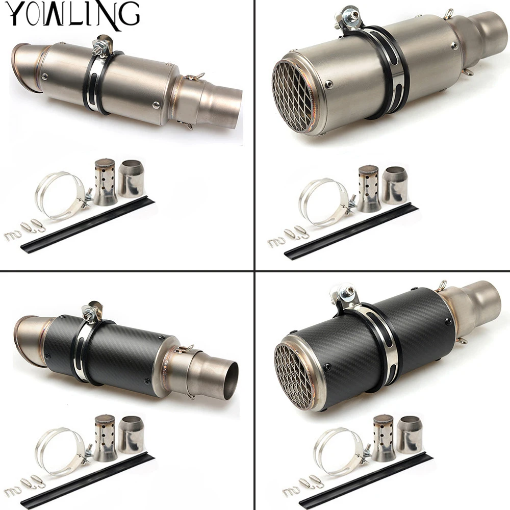 Inlet 51-61mm Modified Motorcycle Exhaust Pipe Muffler Mufflers For Ducati Monster 696 796 695 795 999 749 748 1100S | Автомобили и
