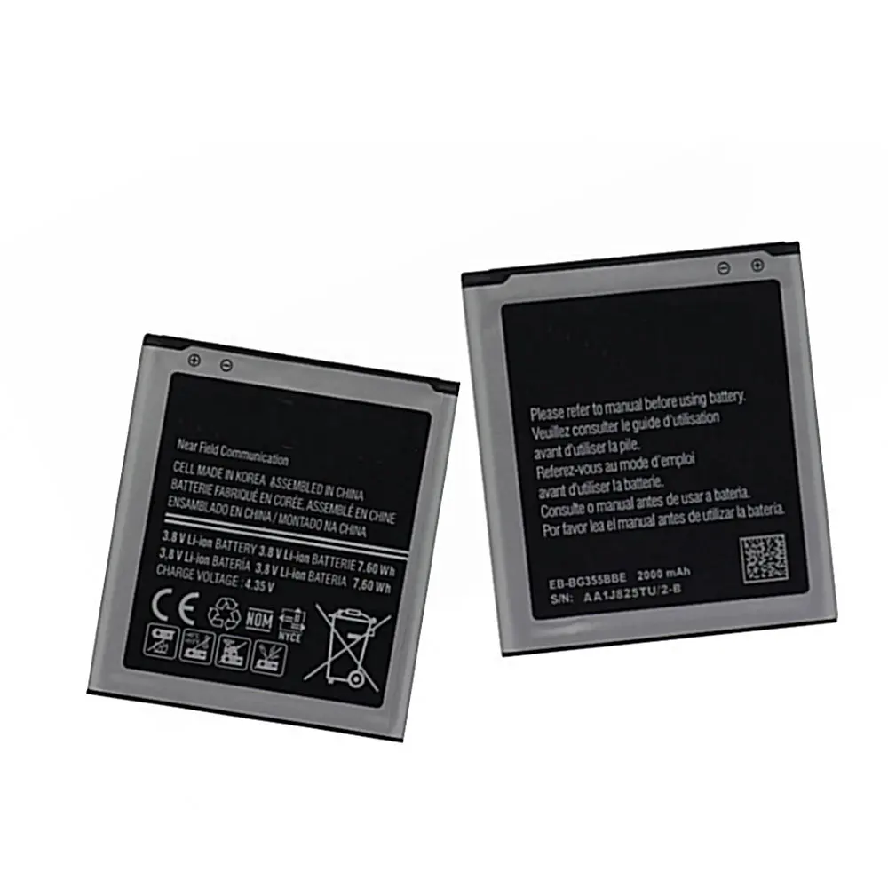 Сменный аккумулятор 2000 мА · ч EB-BG355BBE для Samsung Galaxy Core 2, G355, G355H, G355M
Сменный аккумулятор 2000 мА · ч EB-BG355BBE для Samsung Galaxy Core 2, G355, G355H, G355M