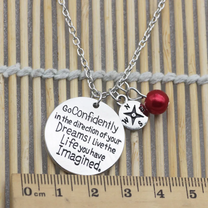 10PCS High Quality Lettering go confidently... imagined Necklace Jewelry Charm Accessories Jewelry For Christmas Gifts
10PCS High Quality Lettering go confidently... imagined Necklace Jewelry Charm Accessories Jewelry For Christmas Gifts