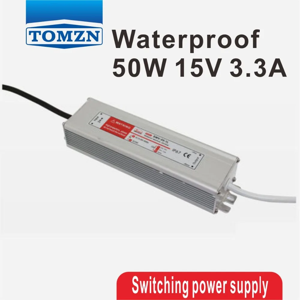 50W 15V 3.3A Waterproof outdoor Single Output Switching power supply AC TO DC SMPS
50W 15V 3.3A Waterproof outdoor Single Output Switching power supply AC TO DC SMPS