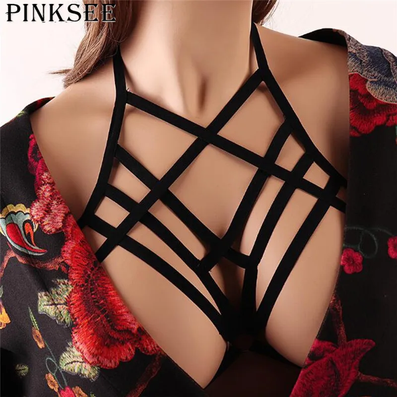 Пикантный ажурный бюстгальтер PINKSEE, черное эластичное нижнее белье, жгут, перекрещивающийся чокер, ожерелье, бандаж, Пляжное бикини, женское...
Пикантный ажурный бюстгальтер PINKSEE, черное эластичное нижнее белье, жгут, перекрещивающийся чокер, ожерелье, бандаж, Пляжное бикини, женское...