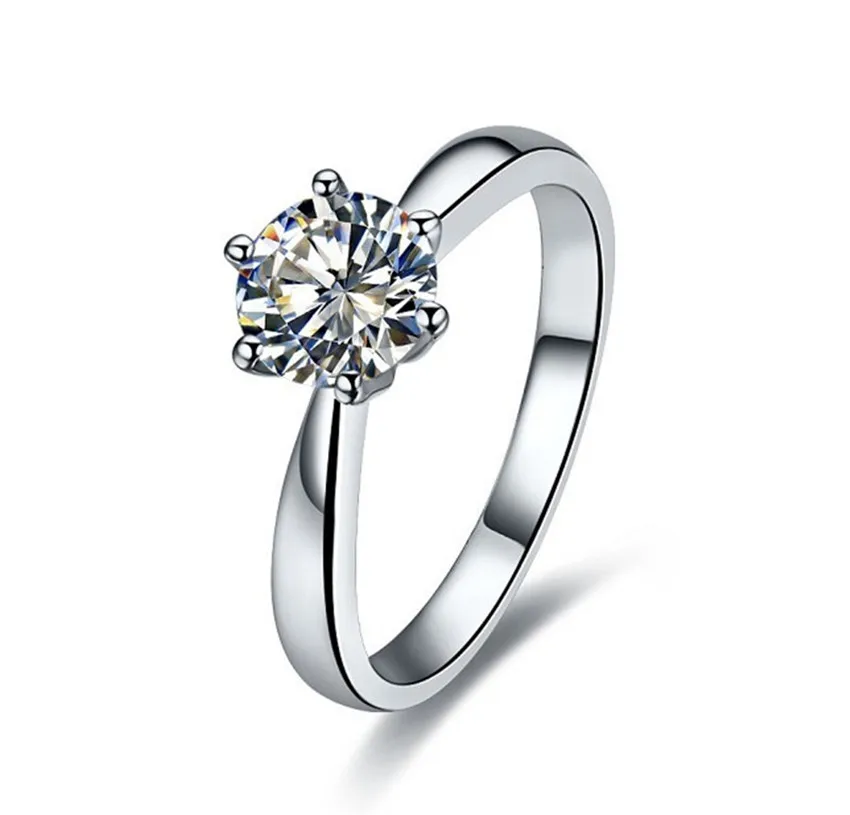 Korea Style 0.6Ct Round Cut Engagement Ring Solid 925 Sterling Silver Diamond Ring for Women White Gold Color
Korea Style 0.6Ct Round Cut Engagement Ring Solid 925 Sterling Silver Diamond Ring for Women White Gold Color