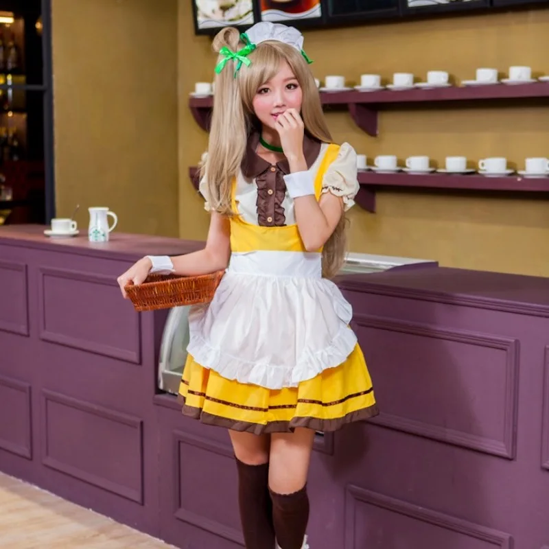 

CUTE UNICORN Love Live anime Cosplay Costume Lovelive Minami Kotori Candy Maid Uniform Role Play Princess Lolita Fancy Dress