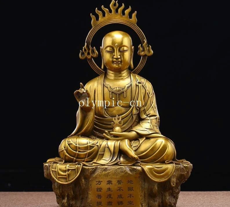14''pure brass Dressed cassock buddha Tang Monk Xuanzang ksitigahba Buddhisattva
14''pure brass Dressed cassock buddha Tang Monk Xuanzang ksitigahba Buddhisattva