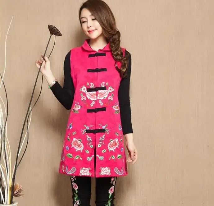 XL-4XL Hot /Spring Female New Fashion Cotton And Linen Long Embroidered Collar Button Ma3 Jia3 Chinese Style Jacket
XL-4XL Hot /Spring Female New Fashion Cotton And Linen Long Embroidered Collar Button Ma3 Jia3 Chinese Style Jacket