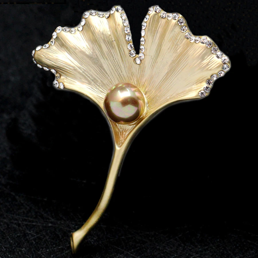 High Quality Lady Rhinestone Imitation Pearls Brooch Ginkgo Leaf Brooches Bridesmaid Pins Gift Fashion Jewelry XZ094
High Quality Lady Rhinestone Imitation Pearls Brooch Ginkgo Leaf Brooches Bridesmaid Pins Gift Fashion Jewelry XZ094