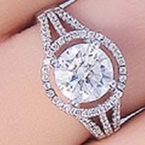 2CT Round Paved 18K White Gold Diamond Engagement Gold Ring For Women Jewelry AU750 Gold Wedding Band Ring Real Gold
2CT Round Paved 18K White Gold Diamond Engagement Gold Ring For Women Jewelry AU750 Gold Wedding Band Ring Real Gold
