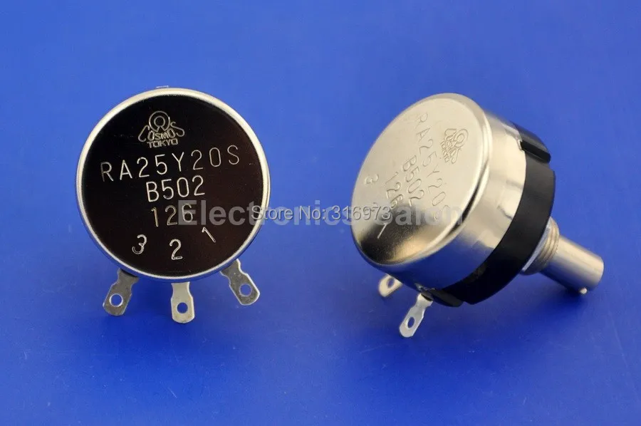 RA25Y20S B102 COSMOS TOCOS 1K OHM 1.2W Panel Mount Rotary Wirewound Potentiometer
RA25Y20S B102 COSMOS TOCOS 1K OHM 1.2W Panel Mount Rotary Wirewound Potentiometer