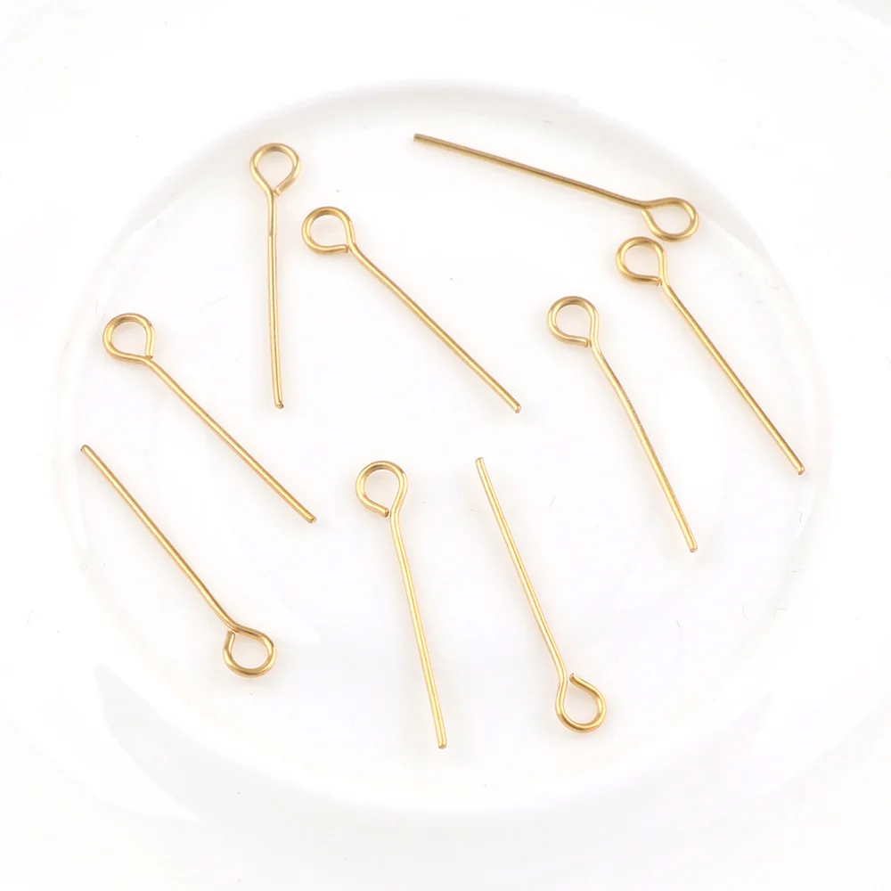 15mm~50mm About 50pieces Gold Color Tone Stainless Steel Eye Pins For Jewelry Making Accessories DIY Pendant Supplies
15mm~50mm About 50pieces Gold Color Tone Stainless Steel Eye Pins For Jewelry Making Accessories DIY Pendant Supplies