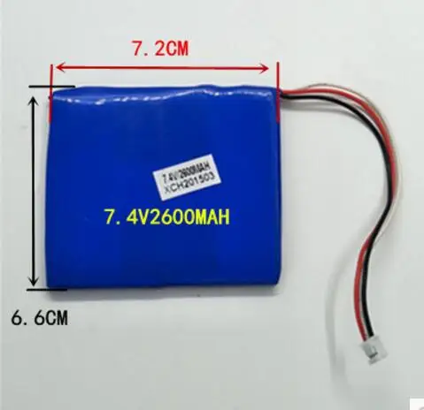 New Hot A 7.4V 606672 6*66*72mm for mobile 2600mAH DVD portable battery high capacity polymer lithium battery
New Hot A 7.4V 606672 6*66*72mm for mobile 2600mAH DVD portable battery high capacity polymer lithium battery