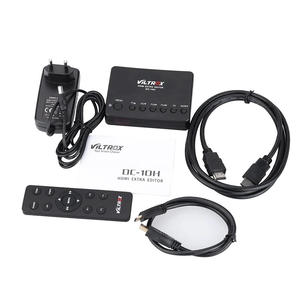 VILTROX DC-10H Full HD 1080P 60fps DLSR Mirrorless Camera to Monitor Display TV Adapter Converter Box Editor with Remote Control
VILTROX DC-10H Full HD 1080P 60fps DLSR Mirrorless Camera to Monitor Display TV Adapter Converter Box Editor with Remote Control
