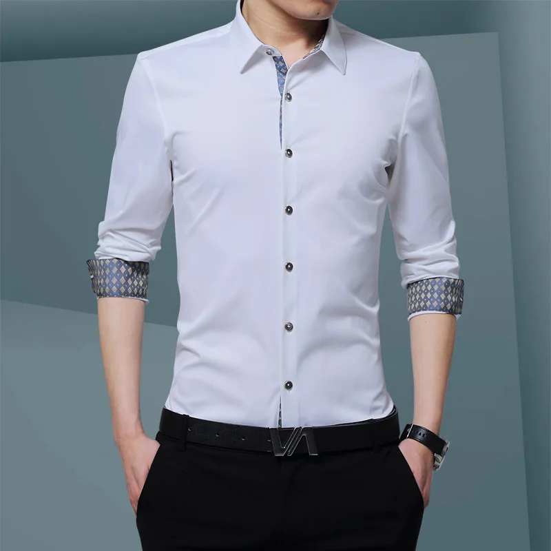 Jbersee High Quality Men Shirt Long Sleeve Camisa Slim Fit Shirt Fashion Male Shirt Styles Business Casual Regular Men's Shirts
Jbersee High Quality Men Shirt Long Sleeve Camisa Slim Fit Shirt Fashion Male Shirt Styles Business Casual Regular Men's Shirts