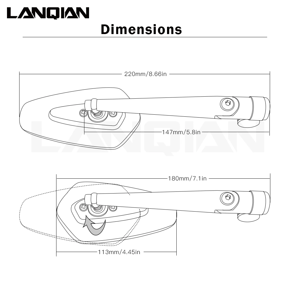 1 Pair High quality Motorcycle Accessories Motorcycle Mirror Folding Side Mirrors for most motorcycle universal
1 Pair High quality Motorcycle Accessories Motorcycle Mirror Folding Side Mirrors for most motorcycle universal