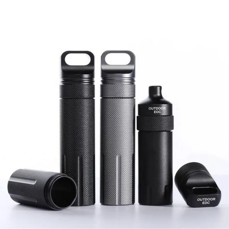 Metal Waterproof Sealed Can Small Medicine Box Outdoor Travel Multi-purpose Storage Bottle
Metal Waterproof Sealed Can Small Medicine Box Outdoor Travel Multi-purpose Storage Bottle