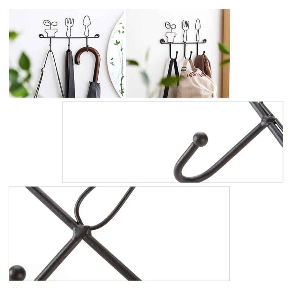 Creative Simple Wrought Iron Key Hooks Pastoral Style Home Door Wall Coat Hanger Ornament Kitchen Wall Hanger With 3 Hooks
Creative Simple Wrought Iron Key Hooks Pastoral Style Home Door Wall Coat Hanger Ornament Kitchen Wall Hanger With 3 Hooks