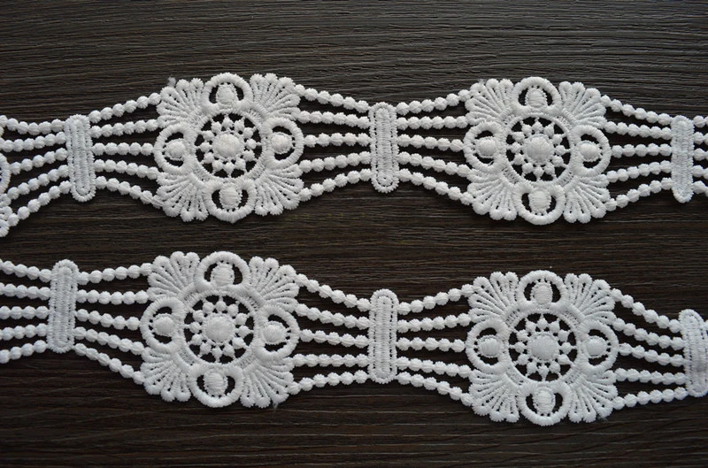 5cm 1.96" wide 10 yard ivory milk silk fabric embroidered tapes lace trim ribbon N1140377QL4K27
5cm 1.96" wide 10 yard ivory milk silk fabric embroidered tapes lace trim ribbon N1140377QL4K27