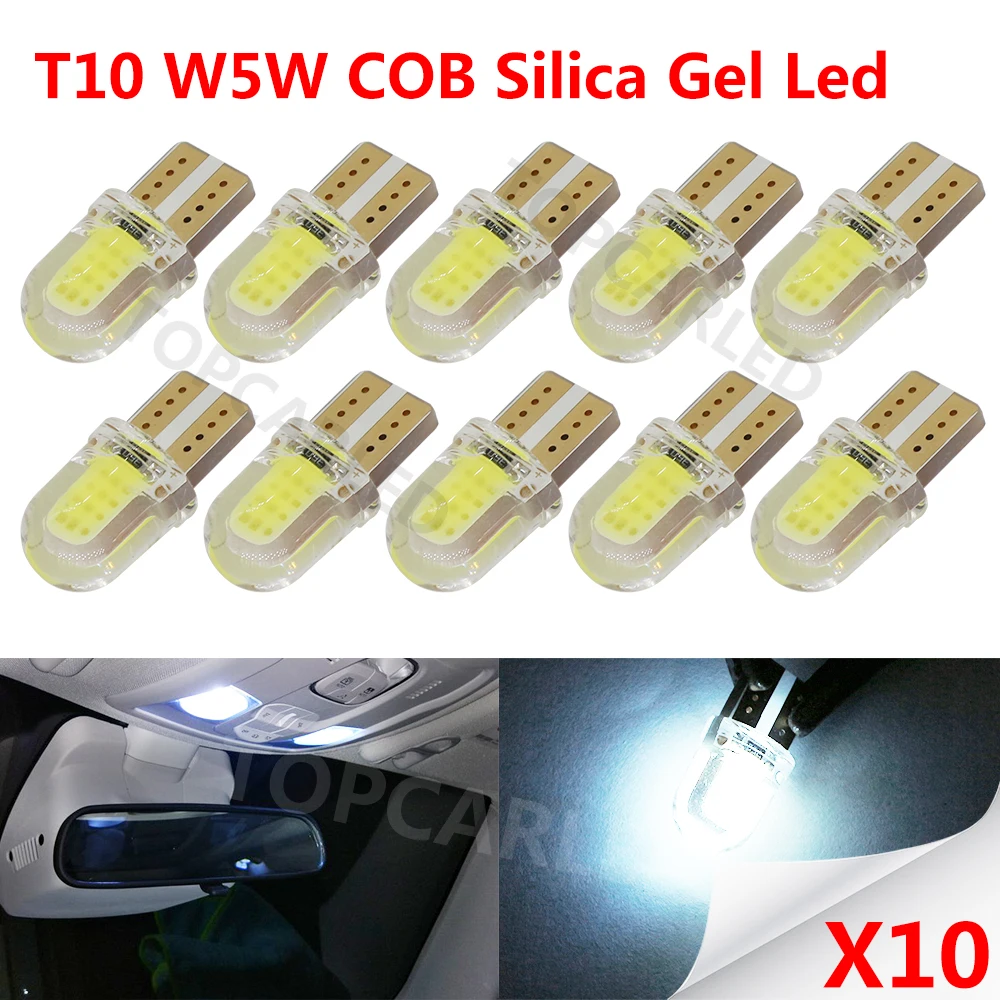 10pcs/lot T10 194 168 W5W COB 8 SMD 1W 80Lumen Silica Super Bright LED Turn Side License Plate Light Lamp Bulb DC 12V
10pcs/lot T10 194 168 W5W COB 8 SMD 1W 80Lumen Silica Super Bright LED Turn Side License Plate Light Lamp Bulb DC 12V