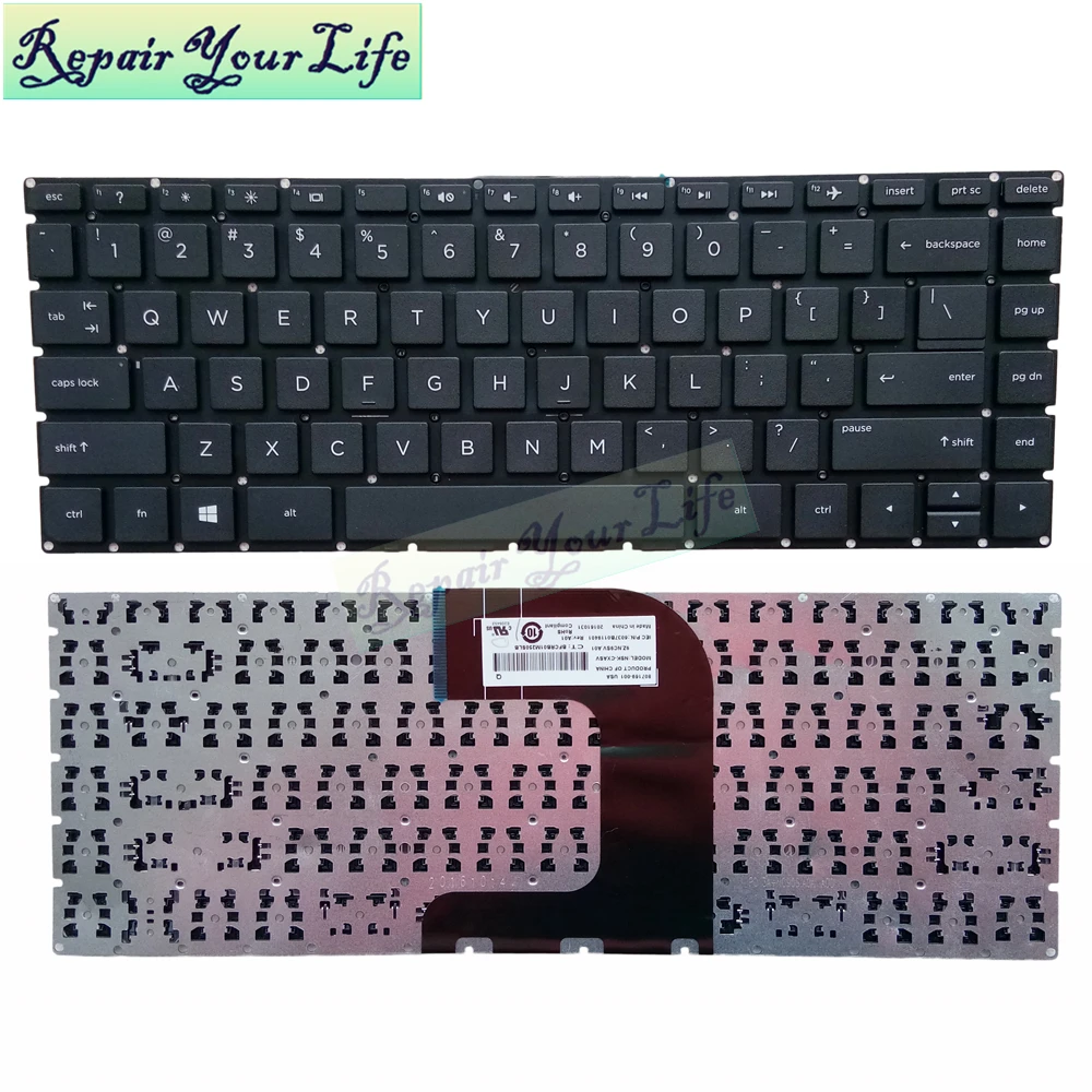 Клавиатура для ноутбука HP 14-ac 14-ac104la 14-ac109la 14-ac110la 14-ac103la, английская стандарта США, черная, KB 807169-001 9Z.NC9SV.A01
Клавиатура для ноутбука HP 14-ac 14-ac104la 14-ac109la 14-ac110la 14-ac103la, английская стандарта США, черная, KB 807169-001 9Z.NC9SV.A01