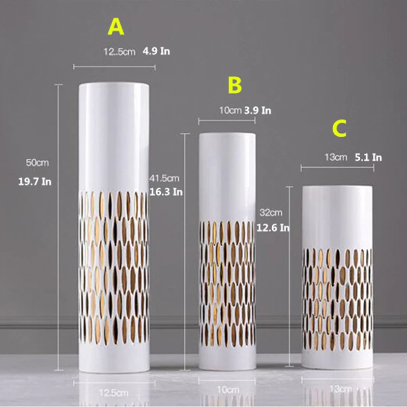 Modern High Quality Golden&White Ceramic Vase Simple Style Jingdezhen Porcelain Wedding Home Decoration Desktop Crafts 24
Modern High Quality Golden&White Ceramic Vase Simple Style Jingdezhen Porcelain Wedding Home Decoration Desktop Crafts 24