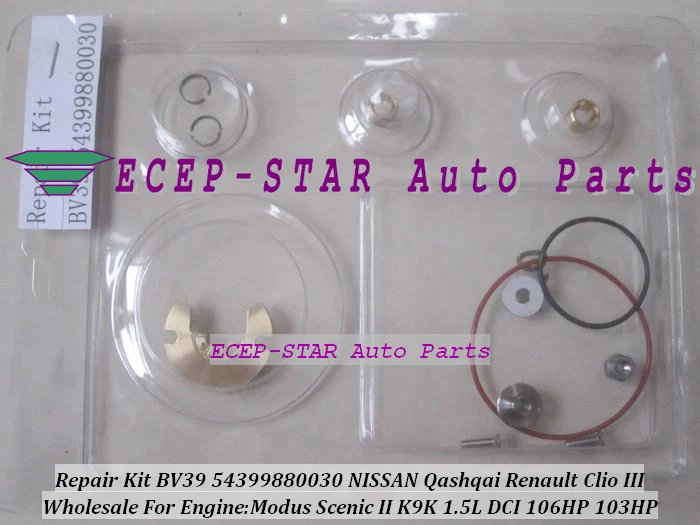 Комплект для ремонта турбо BV39 54399880030 54399700030 54399880070 для NISSAN Qashqai для Renault Clio 3 Megane K9K 54399700070 л DCi
Комплект для ремонта турбо BV39 54399880030 54399700030 54399880070 для NISSAN Qashqai для Renault Clio 3 Megane K9K 54399700070 л DCi