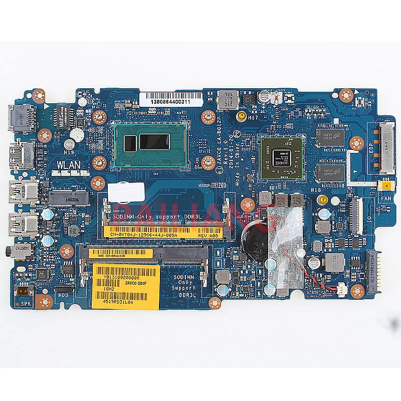 PAILIANG Laptop motherboard for DELL Inspirion 5542 5442 5447 5547 I3 PC Mainboard CN-0XT04J 0XT04J ZAVC1 LA-B012P tesed DDR3
PAILIANG Laptop motherboard for DELL Inspirion 5542 5442 5447 5547 I3 PC Mainboard CN-0XT04J 0XT04J ZAVC1 LA-B012P tesed DDR3