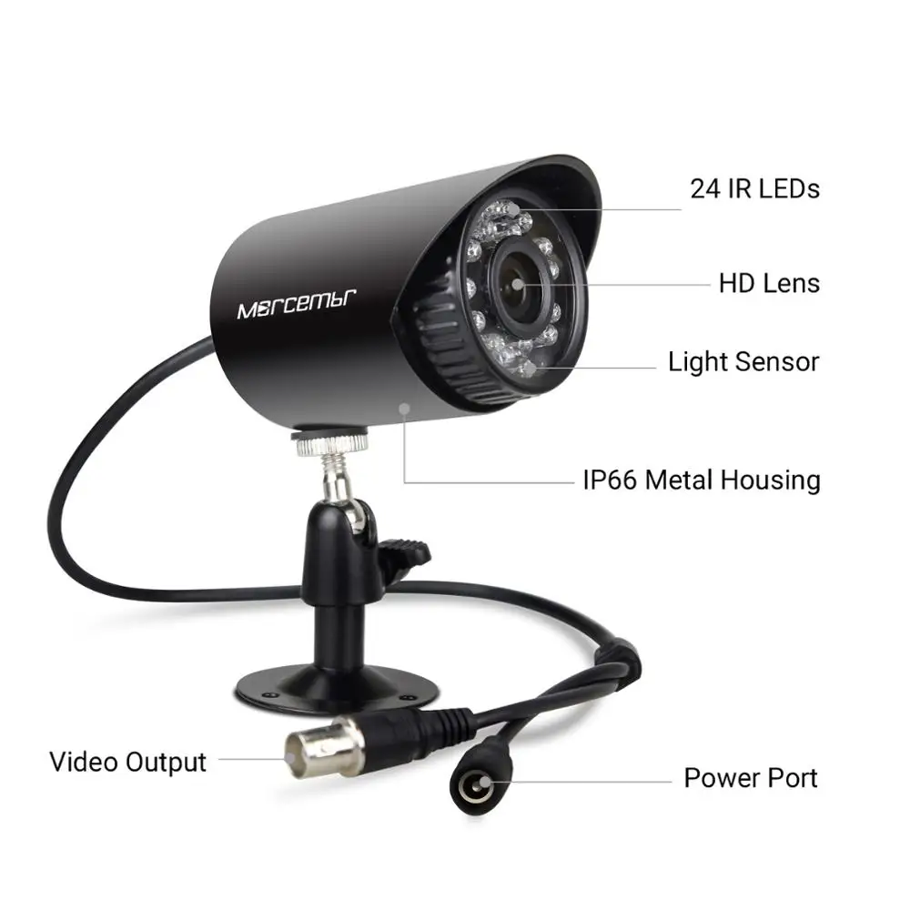 Morcembr 720 P система видеонаблюдения Система AHD DVR 4CH камера s для дома|Система