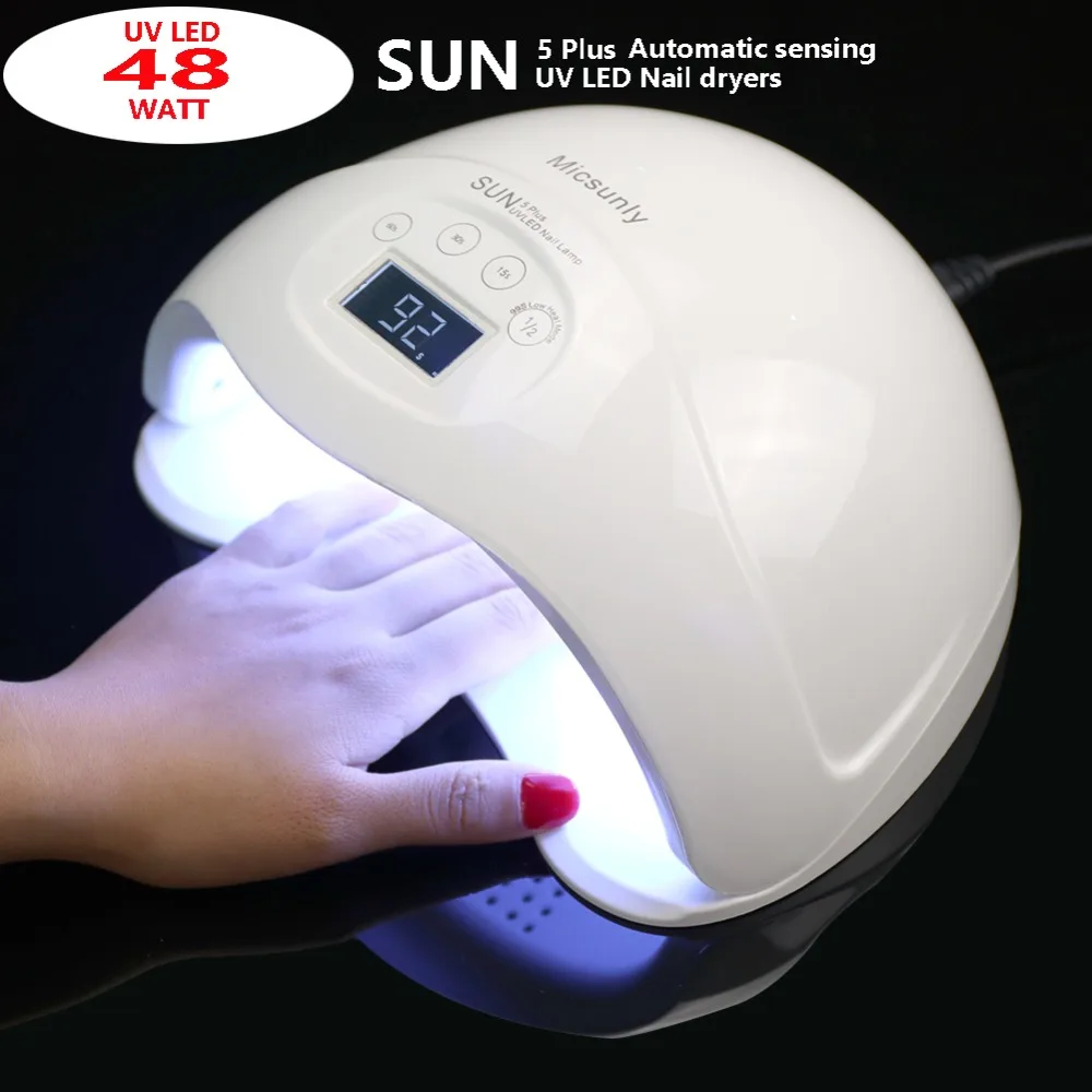 Светодиодный УФ-светильник MICSUNLY SUN5 Plus для сушки ногтей, для маникюра, с ЖК-дисплеем, 48/24 Вт, для всех видов гель-лака, инструменты для дизайна ...
Светодиодный УФ-светильник MICSUNLY SUN5 Plus для сушки ногтей, для маникюра, с ЖК-дисплеем, 48/24 Вт, для всех видов гель-лака, инструменты для дизайна ...