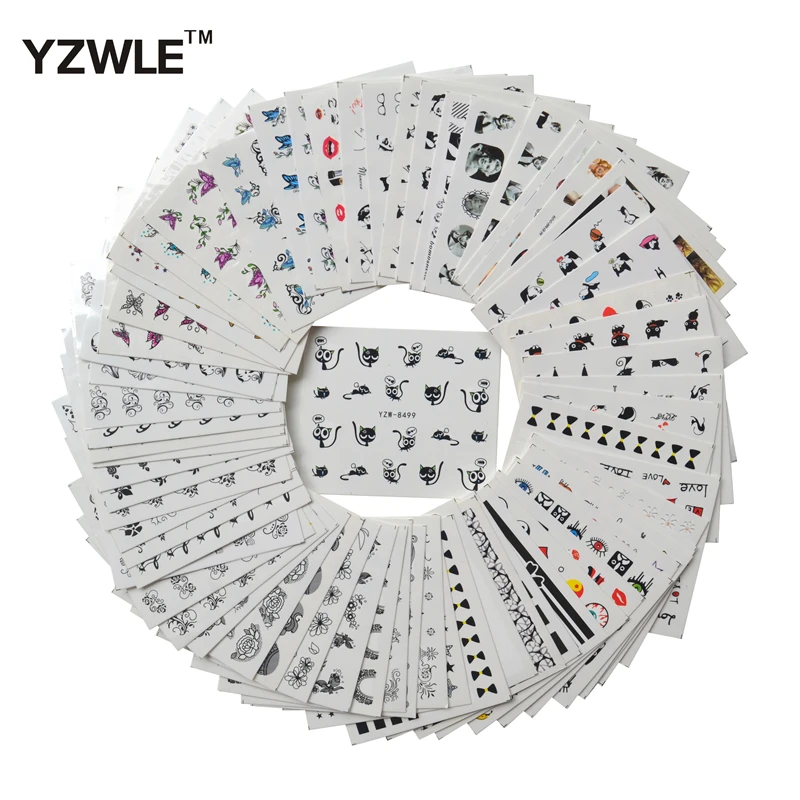 YWK 68 Sheets DIY Decals Nails Art Water Transfer Printing Stickers Accessories For Manicure Salon
YWK 68 Sheets DIY Decals Nails Art Water Transfer Printing Stickers Accessories For Manicure Salon